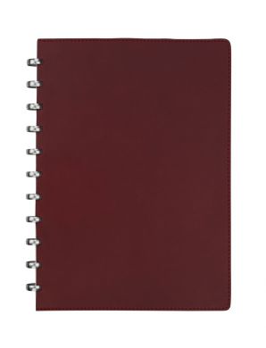A4 Pur Scarlet Leather with Cream Blank Pages